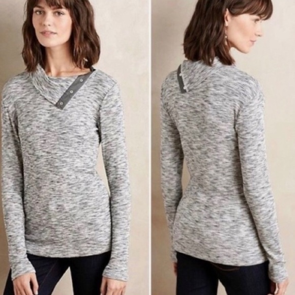 Anthropologie Tops - Dolan Left Coast Collection snap turtle neck